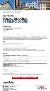 Social Housing in tempo di crisi